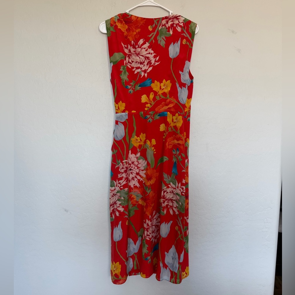 Alice + Olivia Tasia Sleeveless Silk Wrap Dress size 6 - Picture 8 of 12